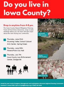 Iowa County 2022 Hazard Mitigation Plan Update – Be Prepared!